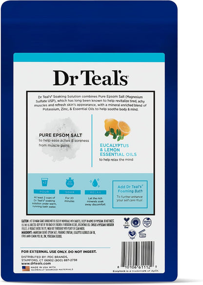 Epsom Salt Magnesium Soak, Restorative Minerals with Magnesium, Potassium & Zinc, 3 lbs