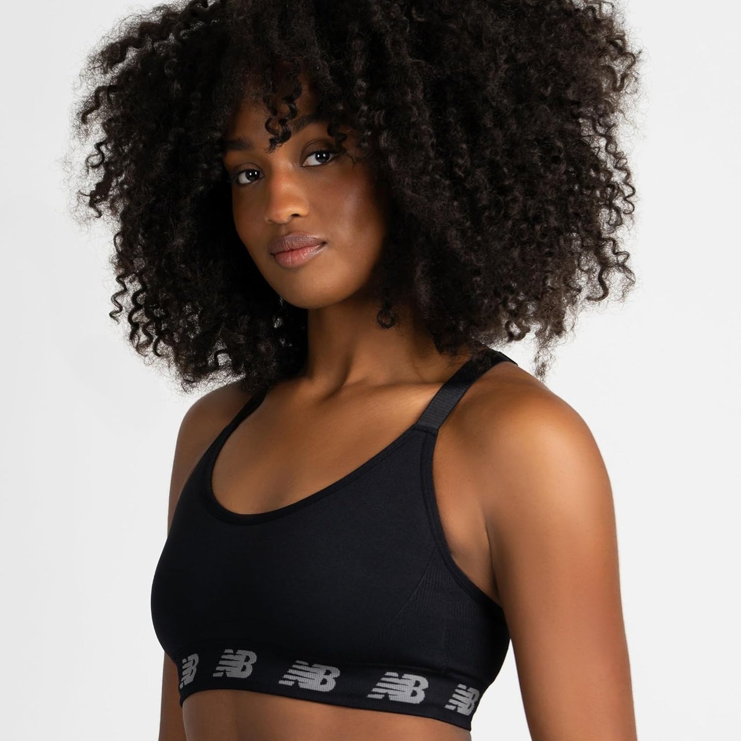 New Balance 3 Pack Seamless Sports Bras for Women, Cami Keyhole Breathability, Gym Sports Bra, Yoga Workout Set