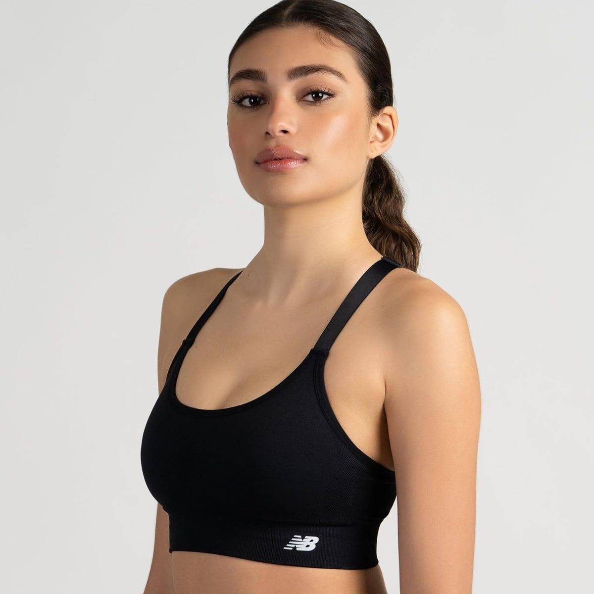 New Balance 3 Pack Seamless Sports Bras for Women, Cami Keyhole Breathability, Gym Sports Bra, Yoga Workout Set