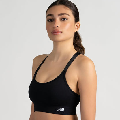 New Balance 3 Pack Seamless Sports Bras for Women, Cami Keyhole Breathability, Gym Sports Bra, Yoga Workout Set