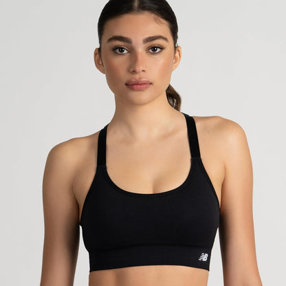 New Balance 3 Pack Seamless Sports Bras for Women, Cami Keyhole Breathability, Gym Sports Bra, Yoga Workout Set