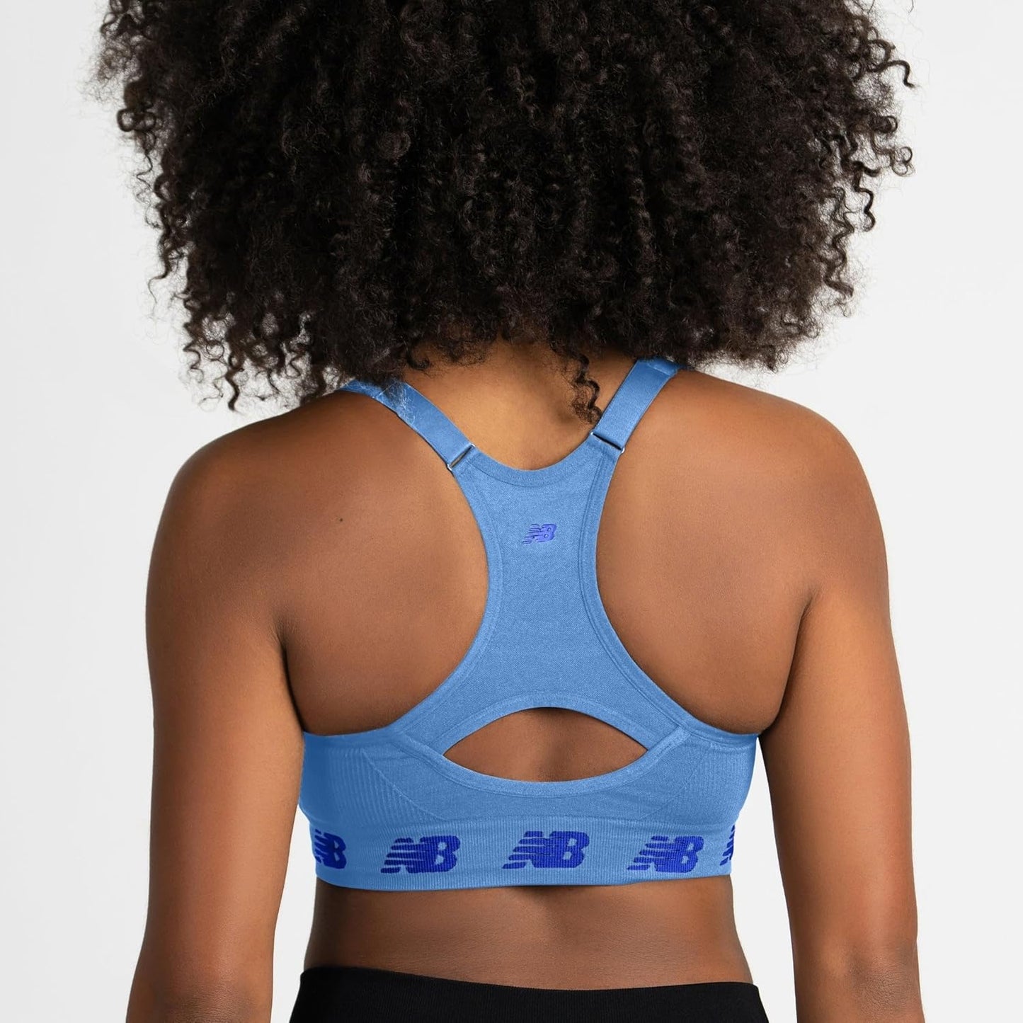 New Balance 3 Pack Seamless Sports Bras for Women, Cami Keyhole Breathability, Gym Sports Bra, Yoga Workout Set