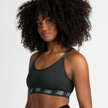 New Balance 3 Pack Seamless Sports Bras for Women, Cami Keyhole Breathability, Gym Sports Bra, Yoga Workout Set