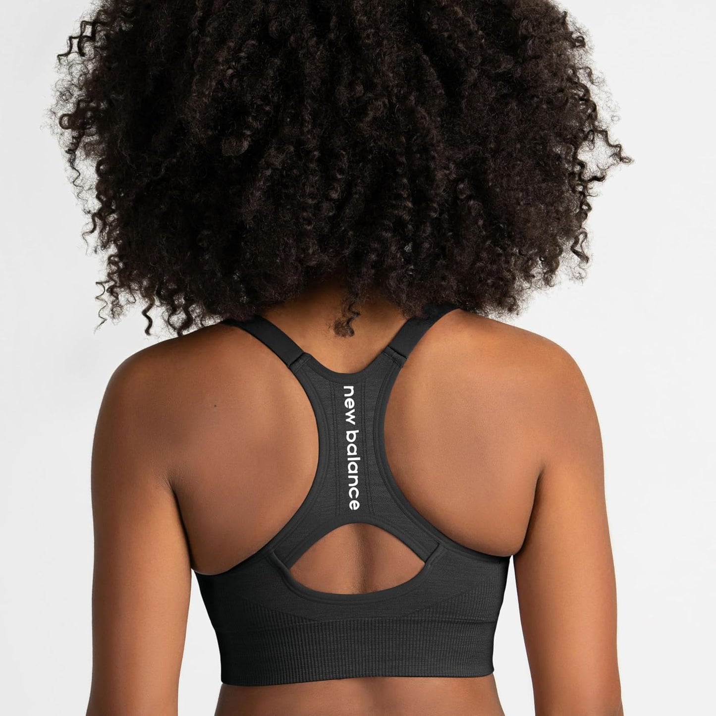 New Balance 3 Pack Seamless Sports Bras for Women, Cami Keyhole Breathability, Gym Sports Bra, Yoga Workout Set