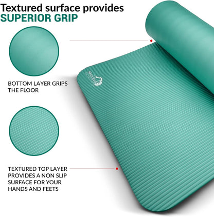 Yoga kit, 7-Piece Yoga Mat Set for Home Workouts, Thick Yoga Mat, Yoga Blocks, Strap, Yoga Towels & Carrying Bag, Exercise Mat with Yoga Equipment for Women & Men, Enhance Yoga Practice