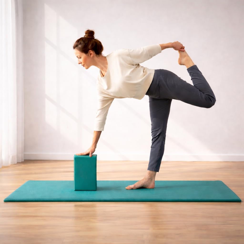 Yoga kit, 7-Piece Yoga Mat Set for Home Workouts, Thick Yoga Mat, Yoga Blocks, Strap, Yoga Towels & Carrying Bag, Exercise Mat with Yoga Equipment for Women & Men, Enhance Yoga Practice