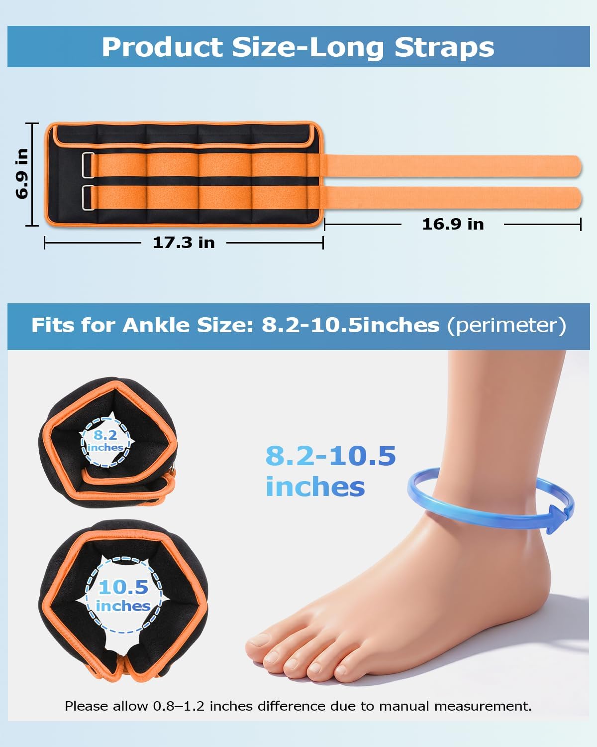 Adjustable Ankle Weights 1-3/4/5/6/8/10/12/15/20 LBS Pair with Removable Weight for Jogging, Gymnastics, Aerobics, Physical Therapy
