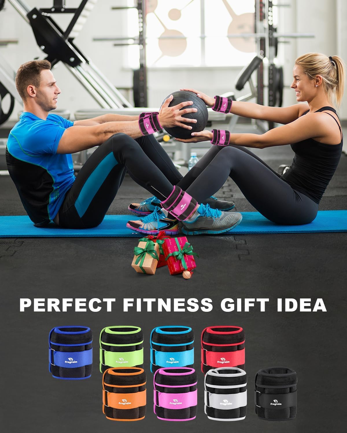 Adjustable Ankle Weights 1-3/4/5/6/8/10/12/15/20 LBS Pair with Removable Weight for Jogging, Gymnastics, Aerobics, Physical Therapy