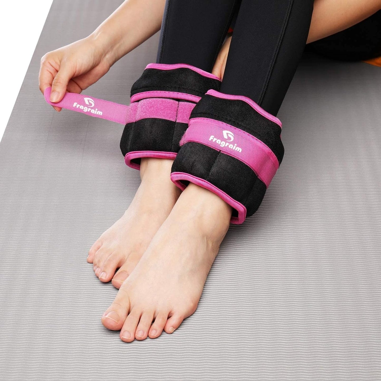 Adjustable Ankle Weights 1-3/4/5/6/8/10/12/15/20 LBS Pair with Removable Weight for Jogging, Gymnastics, Aerobics, Physical Therapy