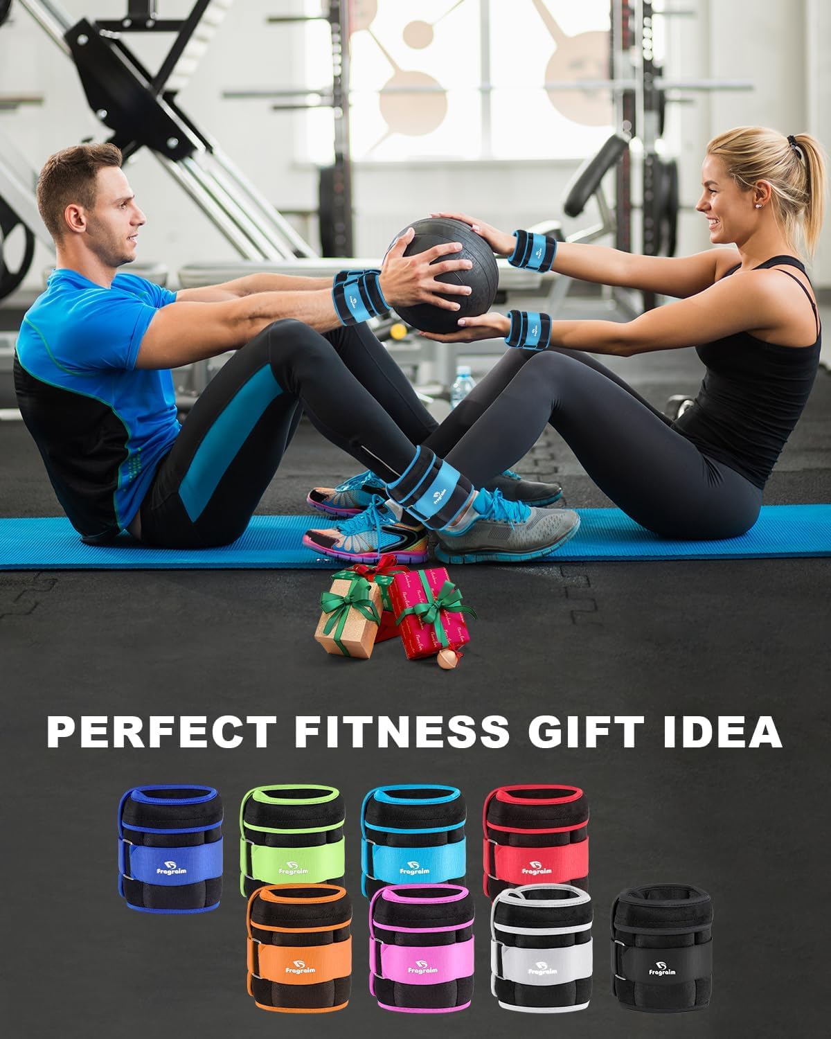 Adjustable Ankle Weights 1-3/4/5/6/8/10/12/15/20 LBS Pair with Removable Weight for Jogging, Gymnastics, Aerobics, Physical Therapy