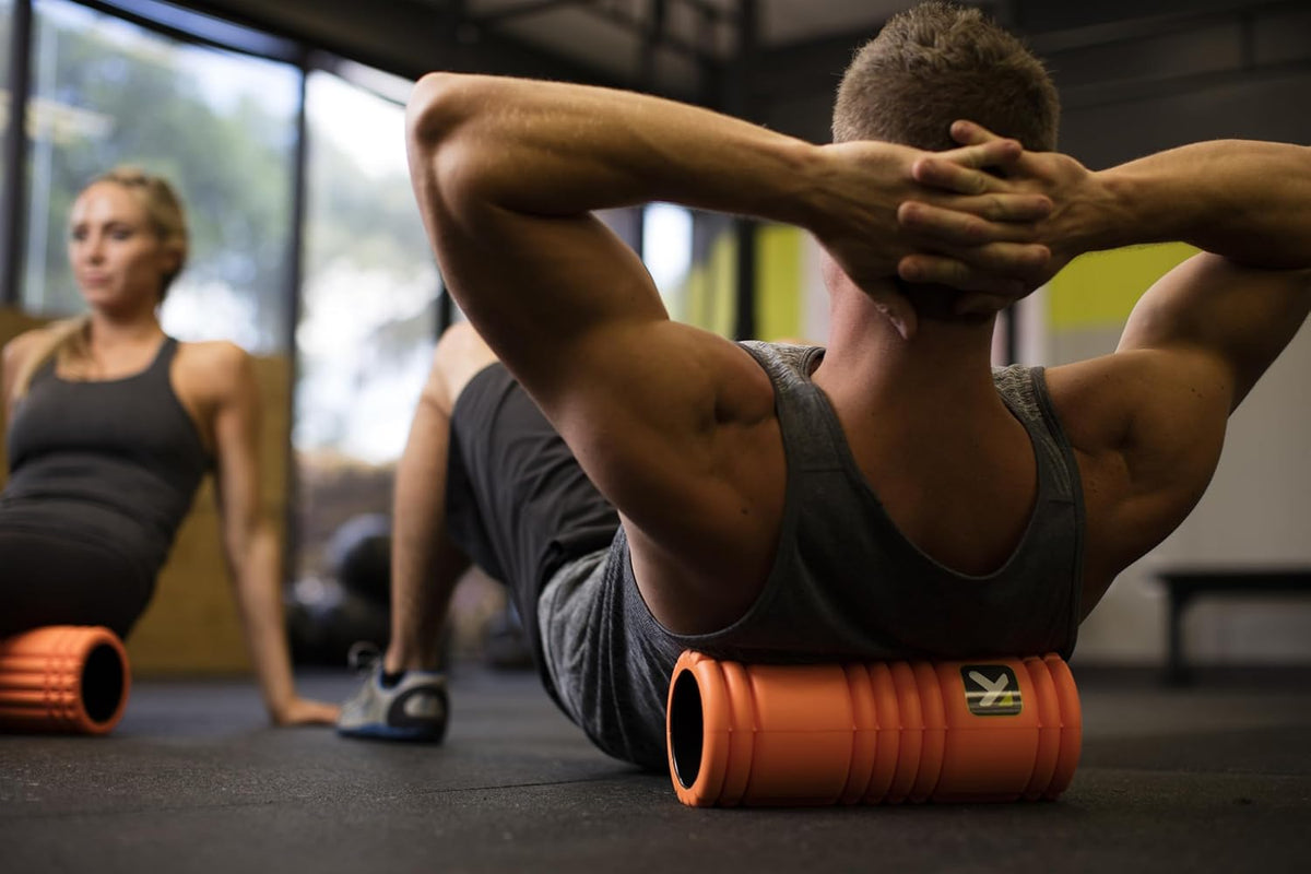 Therapy Grid Foam Roller with Free Online Instructional Videos, Original (13-inch), Orange