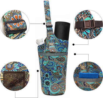 IwIeIaIrI Yoga Mat Bag for Women with Large Size Pocket and Zipper Pocket,Yoga Bag Mat Carrier Holder Fits Most Your Stuff,Yoga Accessories Gifts