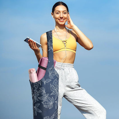 IwIeIaIrI Yoga Mat Bag for Women with Large Size Pocket and Zipper Pocket,Yoga Bag Mat Carrier Holder Fits Most Your Stuff,Yoga Accessories Gifts