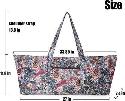 IwIeIaIrI Yoga Mat Bag for Women with Large Size Pocket and Zipper Pocket,Yoga Bag Mat Carrier Holder Fits Most Your Stuff,Yoga Accessories Gifts