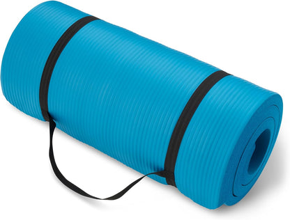 Extra Thick Exercise Yoga Mat with Carrying Strap