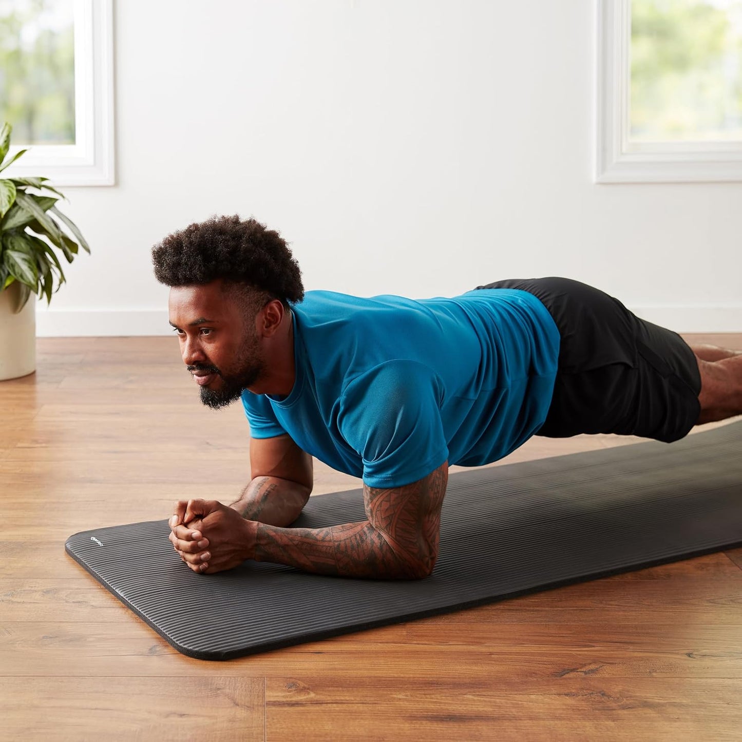 Extra Thick Exercise Yoga Mat with Carrying Strap