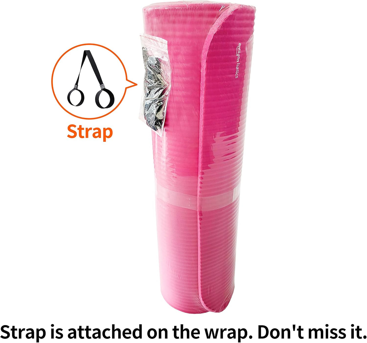 Extra Thick Exercise Yoga Mat with Carrying Strap