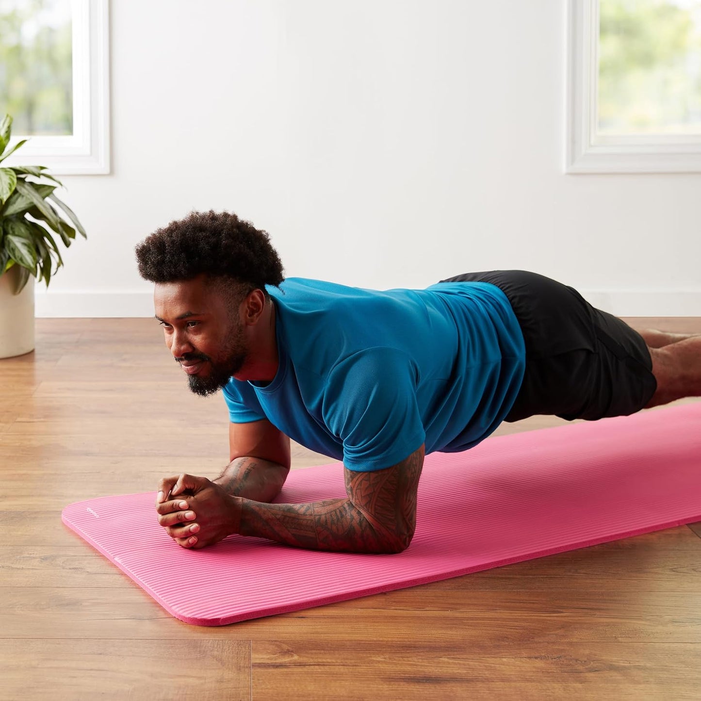 Extra Thick Exercise Yoga Mat with Carrying Strap