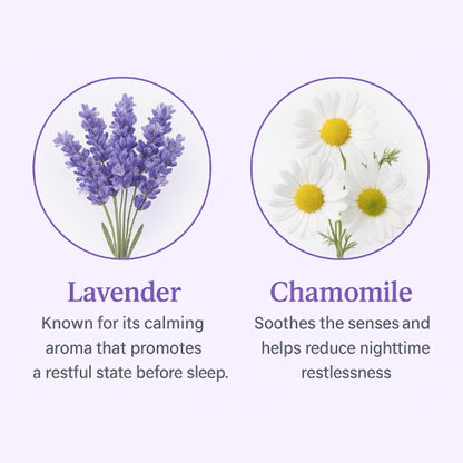 Pillow Spray – Lavender Chamomile Sleep Spray with Essential Oils – Relaxing Aromatherapy Mist for Pillows, Bedding, and Linens – Nighttime Pillow Mist – 75ml (2.5 fl oz)