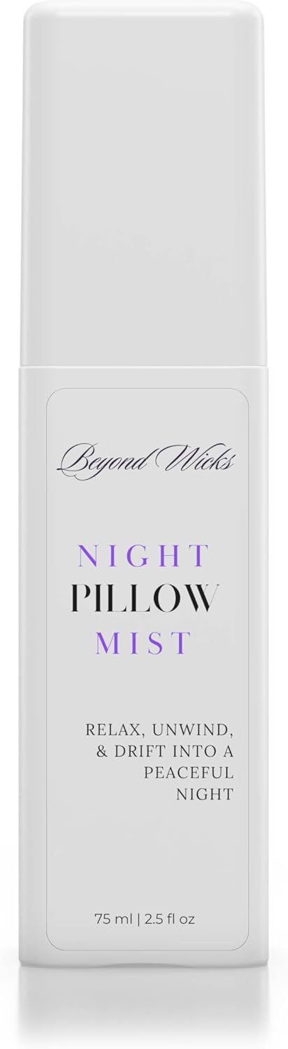 Pillow Spray – Lavender Chamomile Sleep Spray with Essential Oils – Relaxing Aromatherapy Mist for Pillows, Bedding, and Linens – Nighttime Pillow Mist – 75ml (2.5 fl oz)