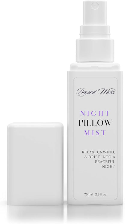 Pillow Spray – Lavender Chamomile Sleep Spray with Essential Oils – Relaxing Aromatherapy Mist for Pillows, Bedding, and Linens – Nighttime Pillow Mist – 75ml (2.5 fl oz)