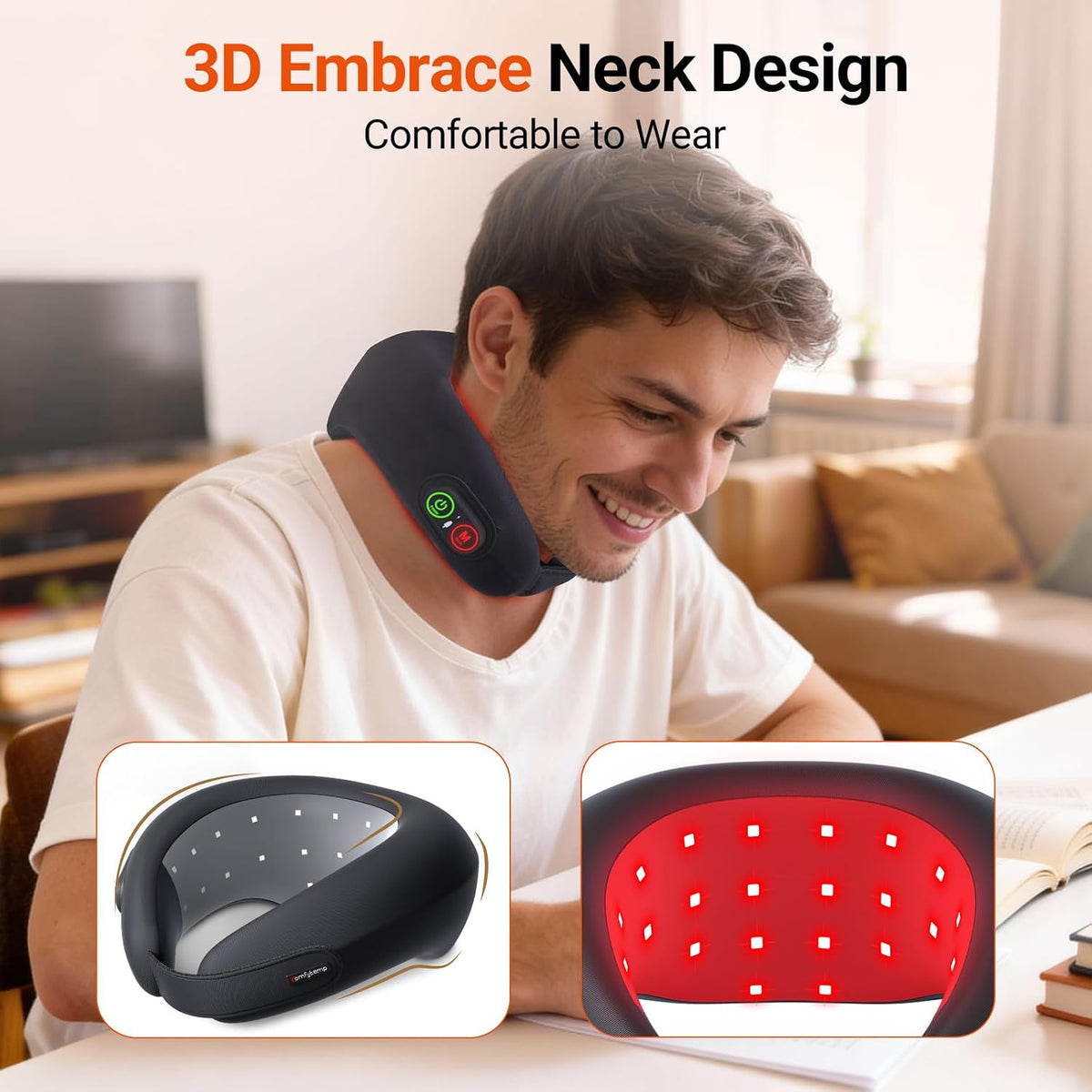 Cordless Red Light Therapy for Neck, Gifts for Women Men Mom Dad