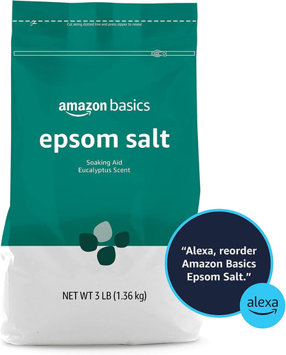Epsom Salt Soaking Aid, Eucalyptus Scented, 3 Pound