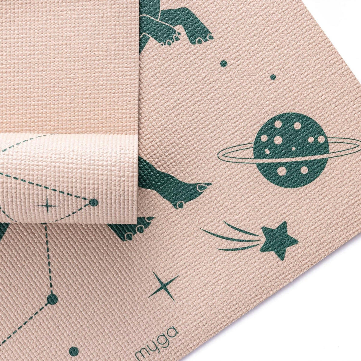 Silk Print Kids Yoga Mat,Non-Slip Yoga Mat for Childrens Exercise, Fitness, Yoga and Mindfulness Lightweight, Easy Clean Play Mat for Girls and Boys