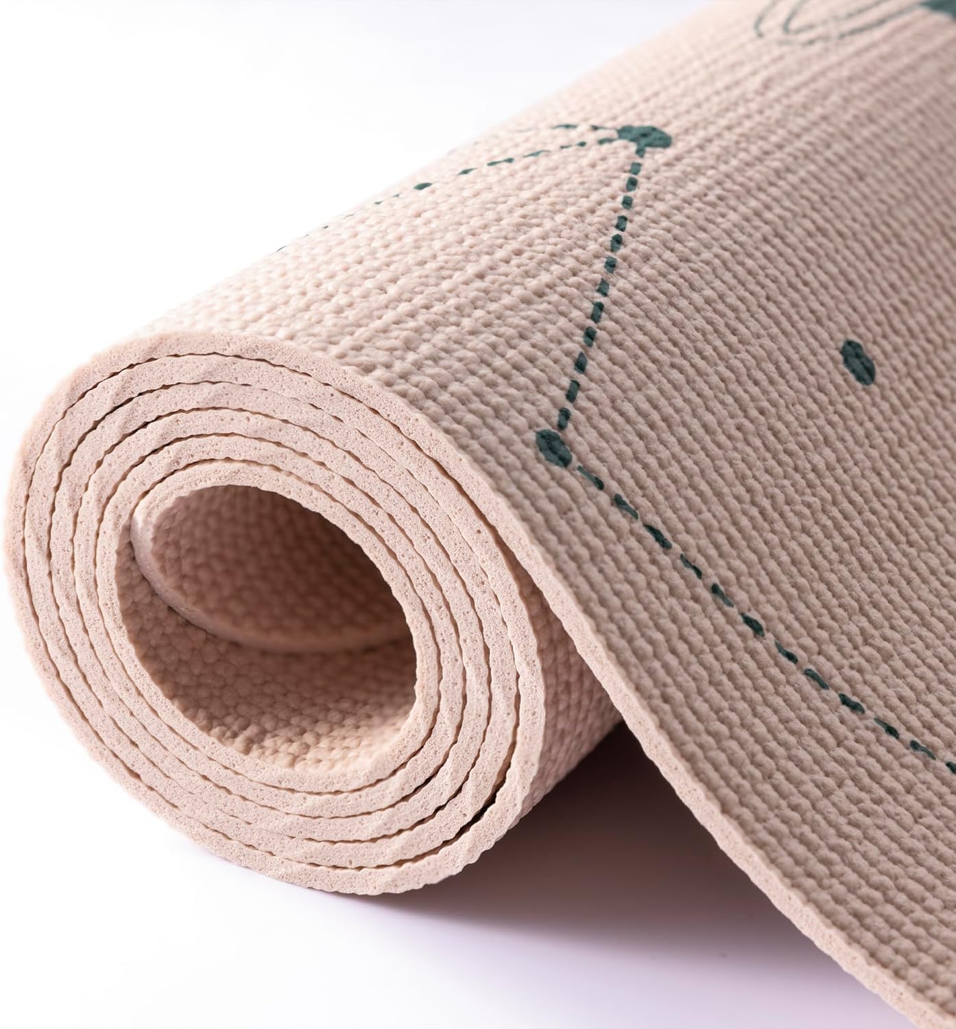 Silk Print Kids Yoga Mat,Non-Slip Yoga Mat for Childrens Exercise, Fitness, Yoga and Mindfulness Lightweight, Easy Clean Play Mat for Girls and Boys