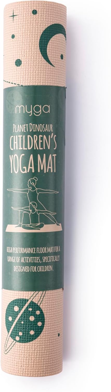 Silk Print Kids Yoga Mat,Non-Slip Yoga Mat for Childrens Exercise, Fitness, Yoga and Mindfulness Lightweight, Easy Clean Play Mat for Girls and Boys
