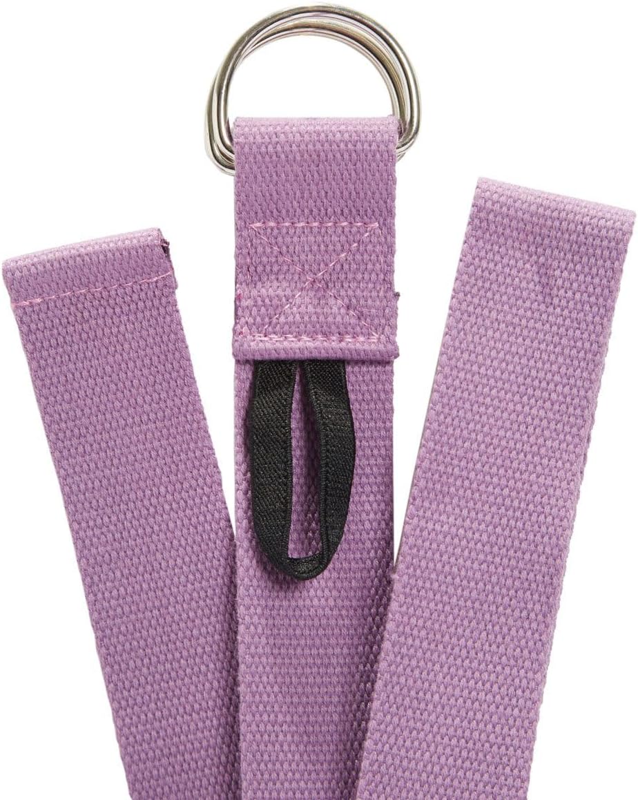 Strap with Metal D-Ring - Durable Stretching Strap for Yoga, Pilates, Flexibility & Physical Therapy (6ft, 8ft, 10ft)