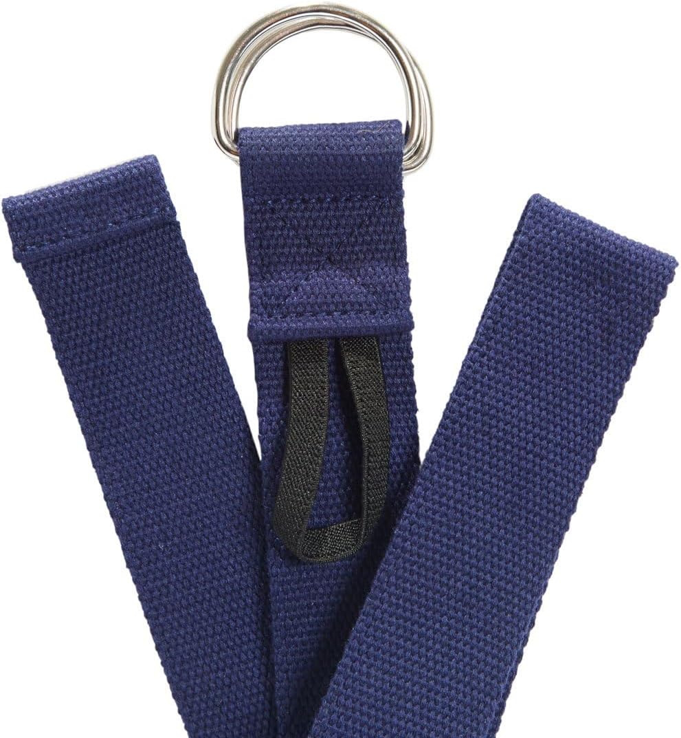 Strap with Metal D-Ring - Durable Stretching Strap for Yoga, Pilates, Flexibility & Physical Therapy (6ft, 8ft, 10ft)