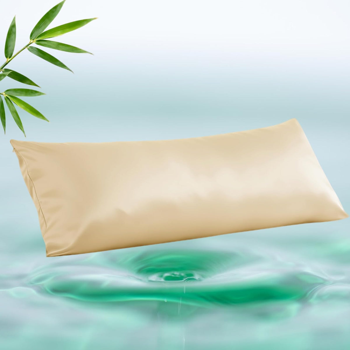 4 Pack Cooling Pillow Cases,Viscose Derived from Bamboo Pillow Protectors Queen Size Set of 4, 400 Thread Count Soft Silky Breathable Summer Pillow Cover with Zipper Hidden (4PCS, Queen,White)