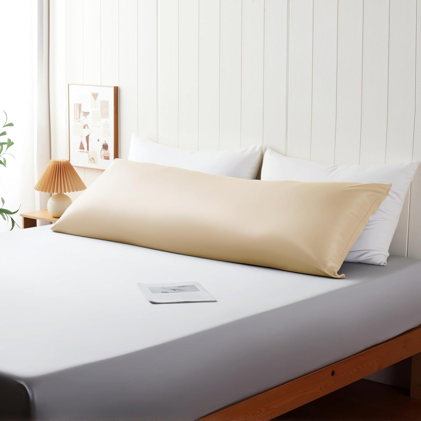 4 Pack Cooling Pillow Cases,Viscose Derived from Bamboo Pillow Protectors Queen Size Set of 4, 400 Thread Count Soft Silky Breathable Summer Pillow Cover with Zipper Hidden (4PCS, Queen,White)