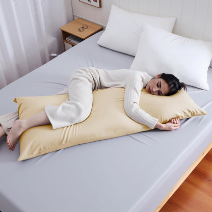 4 Pack Cooling Pillow Cases,Viscose Derived from Bamboo Pillow Protectors Queen Size Set of 4, 400 Thread Count Soft Silky Breathable Summer Pillow Cover with Zipper Hidden (4PCS, Queen,White)