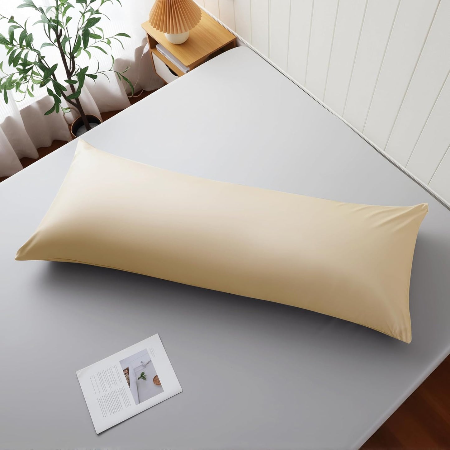 4 Pack Cooling Pillow Cases,Viscose Derived from Bamboo Pillow Protectors Queen Size Set of 4, 400 Thread Count Soft Silky Breathable Summer Pillow Cover with Zipper Hidden (4PCS, Queen,White)