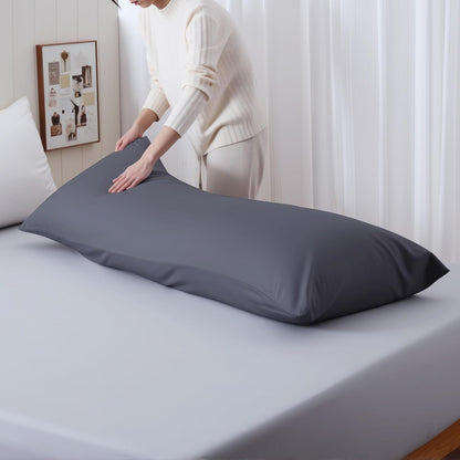 4 Pack Cooling Pillow Cases,Viscose Derived from Bamboo Pillow Protectors Queen Size Set of 4, 400 Thread Count Soft Silky Breathable Summer Pillow Cover with Zipper Hidden (4PCS, Queen,White)