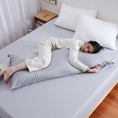 4 Pack Cooling Pillow Cases,Viscose Derived from Bamboo Pillow Protectors Queen Size Set of 4, 400 Thread Count Soft Silky Breathable Summer Pillow Cover with Zipper Hidden (4PCS, Queen,White)
