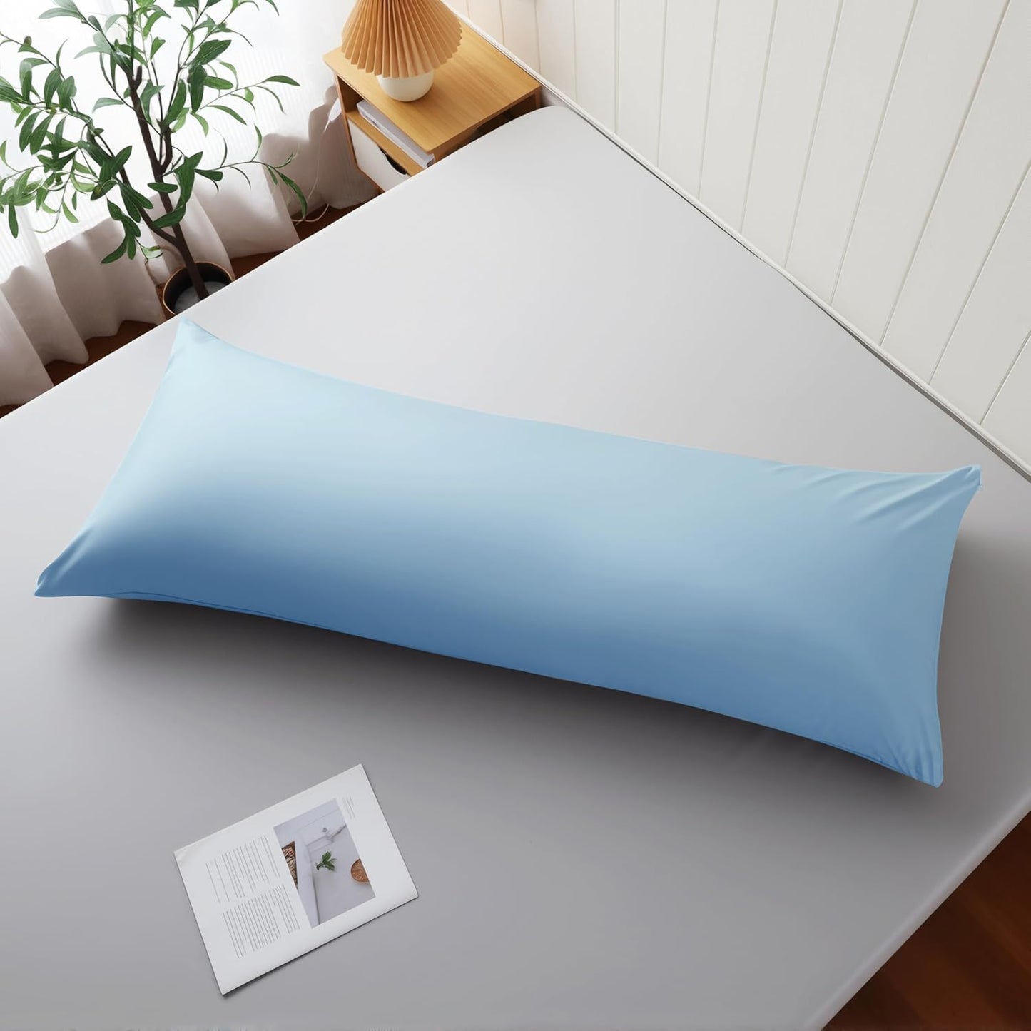 4 Pack Cooling Pillow Cases,Viscose Derived from Bamboo Pillow Protectors Queen Size Set of 4, 400 Thread Count Soft Silky Breathable Summer Pillow Cover with Zipper Hidden (4PCS, Queen,White)