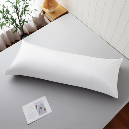 4 Pack Cooling Pillow Cases,Viscose Derived from Bamboo Pillow Protectors Queen Size Set of 4, 400 Thread Count Soft Silky Breathable Summer Pillow Cover with Zipper Hidden (4PCS, Queen,White)