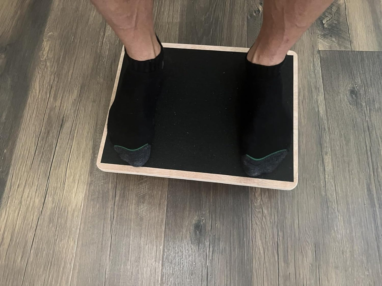 Wooden Wobble Board for Adults - Anti-Slip Balance Board for Stand-Desk Core Strength Therapy