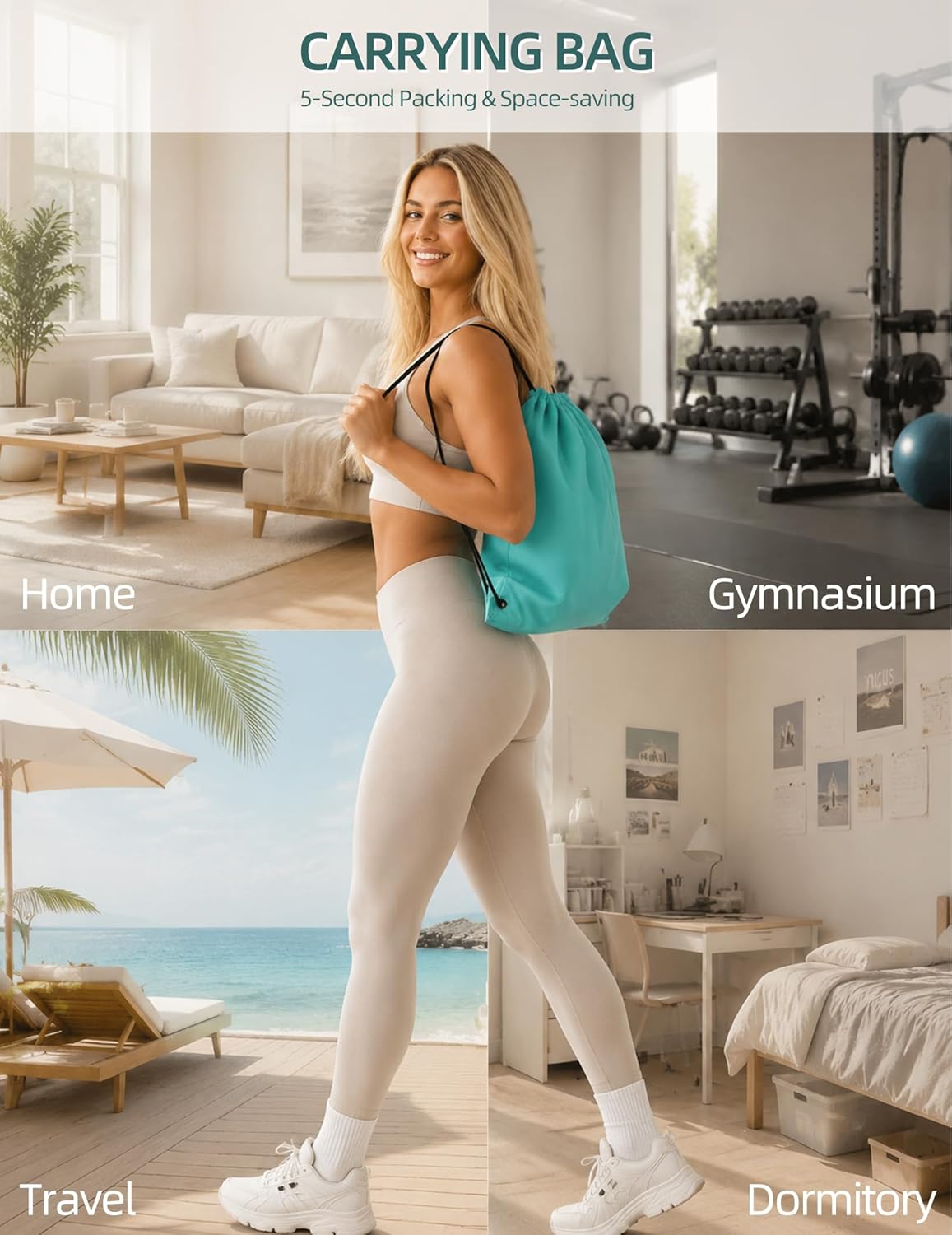 At Home Pilates Kit for Women, Home Workout Pilates Equipment Set with Pilates Ring, Ball, Pedal Resistance Band, Resistance Bands, Yoga Strap, Bag, Pilates Essentials Kit for Starter, Beginners