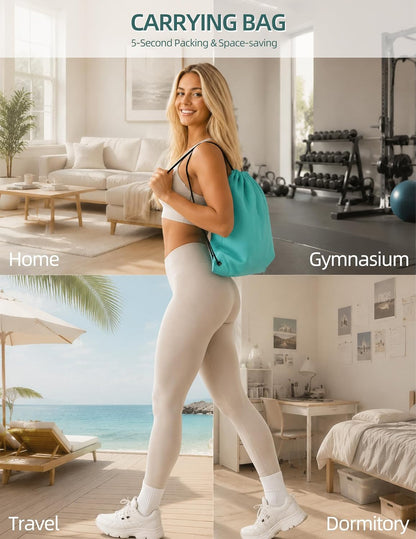 At Home Pilates Kit for Women, Home Workout Pilates Equipment Set with Pilates Ring, Ball, Pedal Resistance Band, Resistance Bands, Yoga Strap, Bag, Pilates Essentials Kit for Starter, Beginners