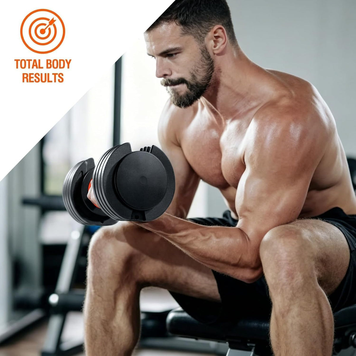 25/55 lbs Pair Adjustable Dumbbells Set, Adjustable Weights Dumbbells Set for Men and Women with Anti-Slip Fast Adjust Weight by Turning Handle Dumbbell with Tray