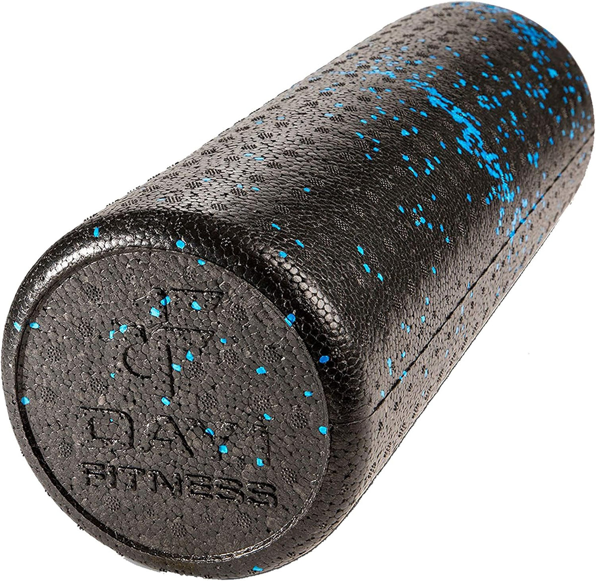 High Density Muscle Foam Rollers - Sports Massage Rollers for Stretching, Physical Therapy, Deep Tissue, Myofascial Release - Ideal for Exercise and Pain Relief - Speckled Blue, 12”