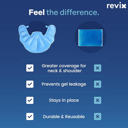 REVIX Ice Pack for Shoulders and Neck, Shoulder Ice Pack for Back Relief