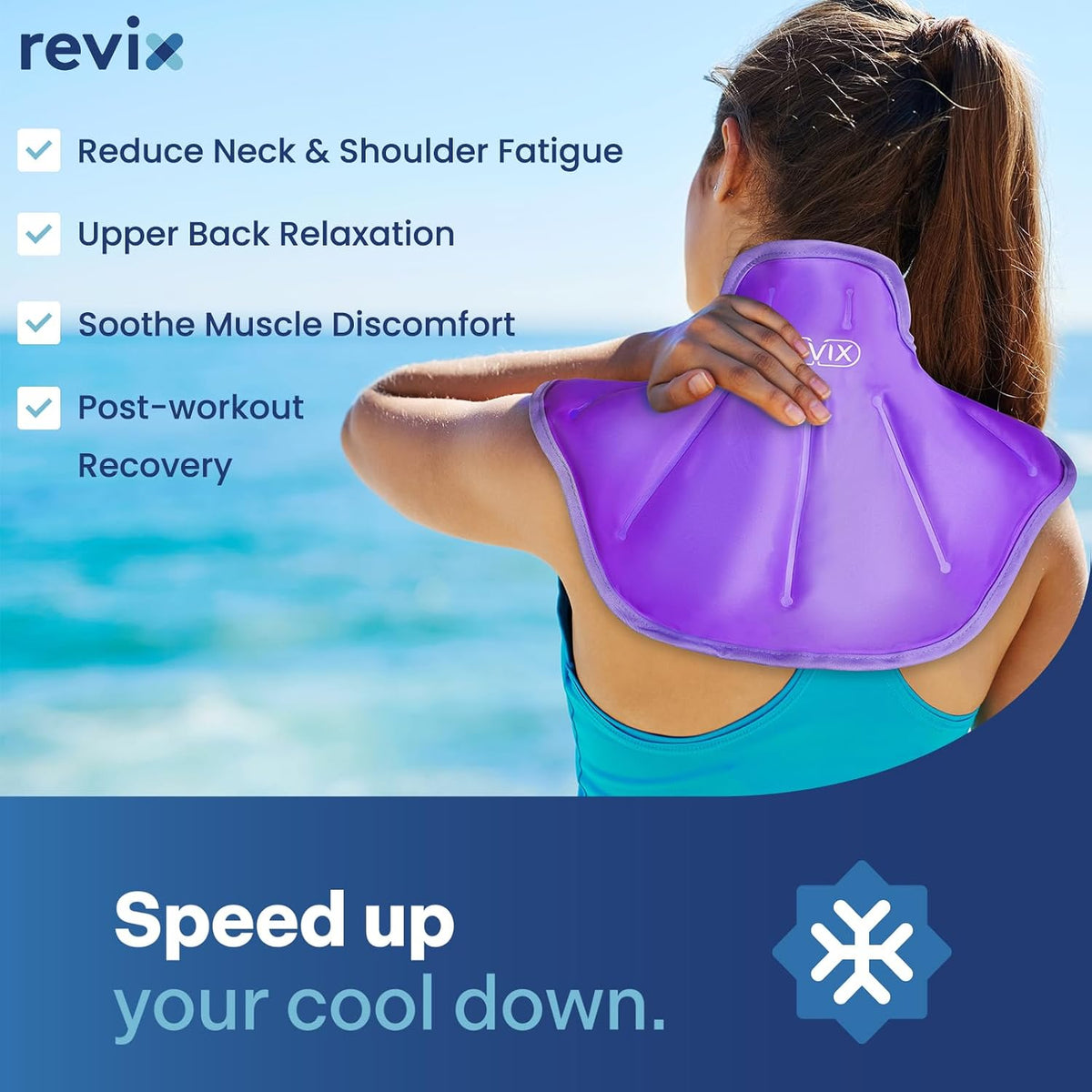 REVIX Ice Pack for Shoulders and Neck, Shoulder Ice Pack for Back Relief