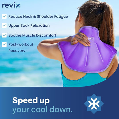 REVIX Ice Pack for Shoulders and Neck, Shoulder Ice Pack for Back Relief