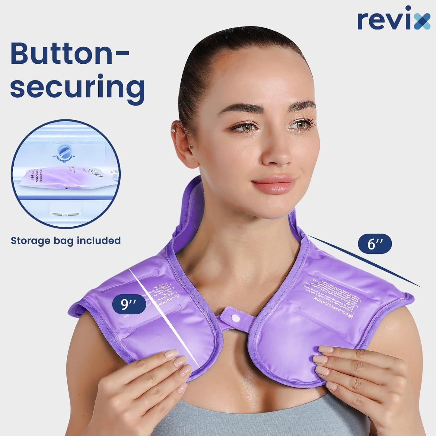 REVIX Ice Pack for Shoulders and Neck, Shoulder Ice Pack for Back Relief