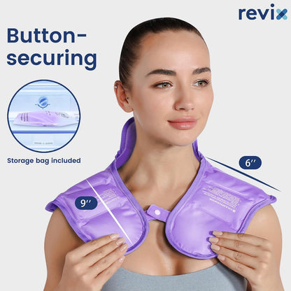 REVIX Ice Pack for Shoulders and Neck, Shoulder Ice Pack for Back Relief